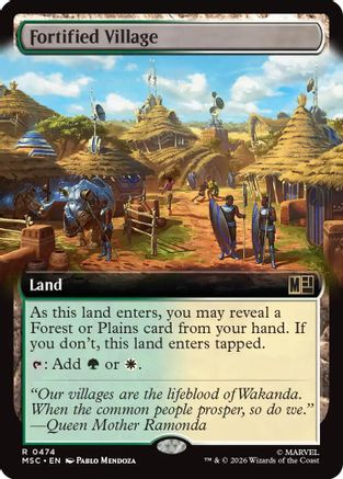 Image of Fortified Village (Extended Art) (MSC-474) - Commander: Marvel Super Heroes