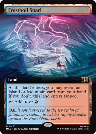 Image of Frostboil Snarl (Extended Art) (MSC-475) - Commander: Marvel Super Heroes