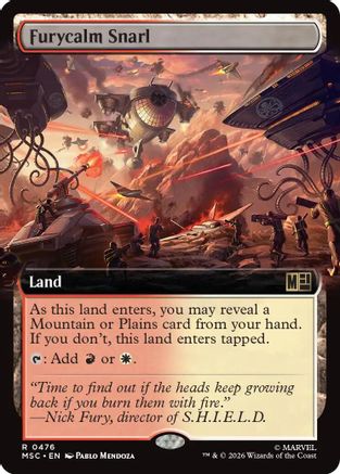 Image of Furycalm Snarl (Extended Art) (MSC-476) - Commander: Marvel Super Heroes