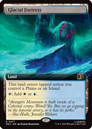 Image of Glacial Fortress (Extended Art) (MSC-477) - Commander: Marvel Super Heroes