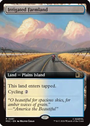 Image of Irrigated Farmland (Extended Art) (MSC-481) - Commander: Marvel Super Heroes