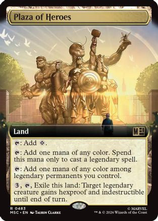 Image of Plaza of Heroes (Extended Art) (MSC-483) - Commander: Marvel Super Heroes
