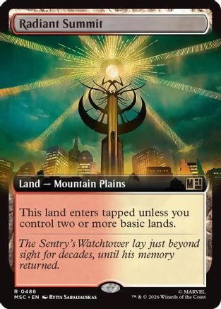 Image of Radiant Summit (Extended Art) (MSC-486) - Commander: Marvel Super Heroes