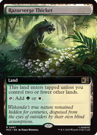 Image of Razorverge Thicket (Extended Art) (MSC-487) - Commander: Marvel Super Heroes
