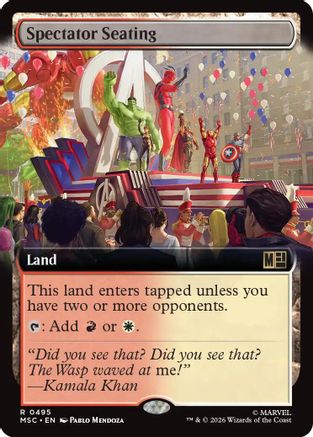 Image of Spectator Seating (Extended Art) (MSC-495) - Commander: Marvel Super Heroes