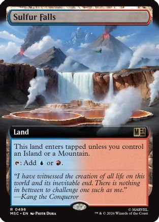 Image of Sulfur Falls (Extended Art) (MSC-496) - Commander: Marvel Super Heroes Foil