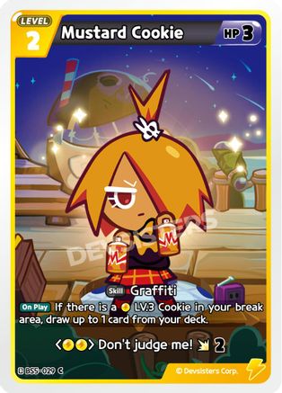 Image of Mustard Cookie (029) (BS5-029) - Arena of Glory