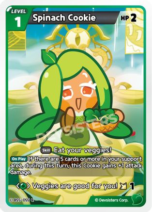 Image of Spinach Cookie (055) (BS5-055) - Arena of Glory