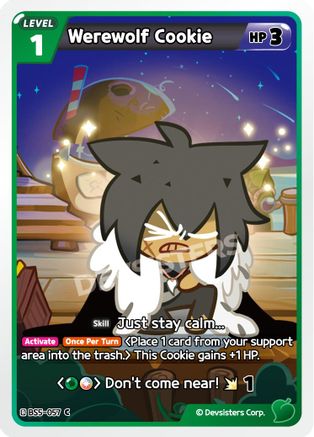 Image of Werewolf Cookie (057) (BS5-057) - Arena of Glory