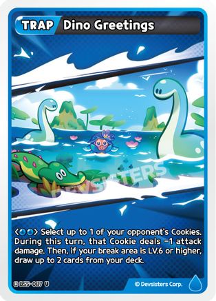 Image of Dino Greetings (BS5-087) - Arena of Glory
