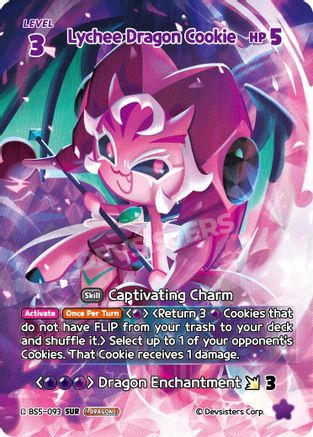 Image of Lychee Dragon Cookie (SUR) (BS5-093) - Arena of Glory Foil