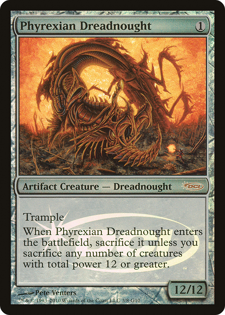 Image of Phyrexian Dreadnought (JDG-003) - Judge Gift Cards 2010 Foil