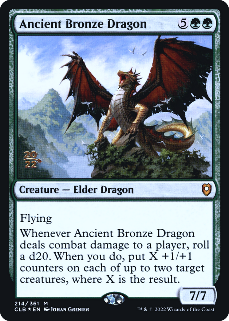 Image of Ancient Bronze Dragon (PRE-214) - Battle for Baldur's Gate Promos Foil