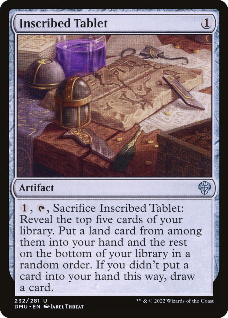 Image of Inscribed Tablet (DMU-232) - Dominaria United Foil