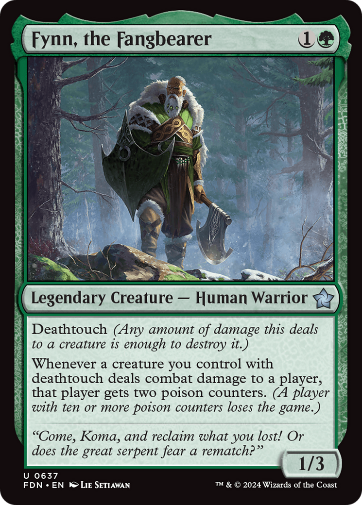 Image of Fynn, the Fangbearer (FDN-637) - Foundations