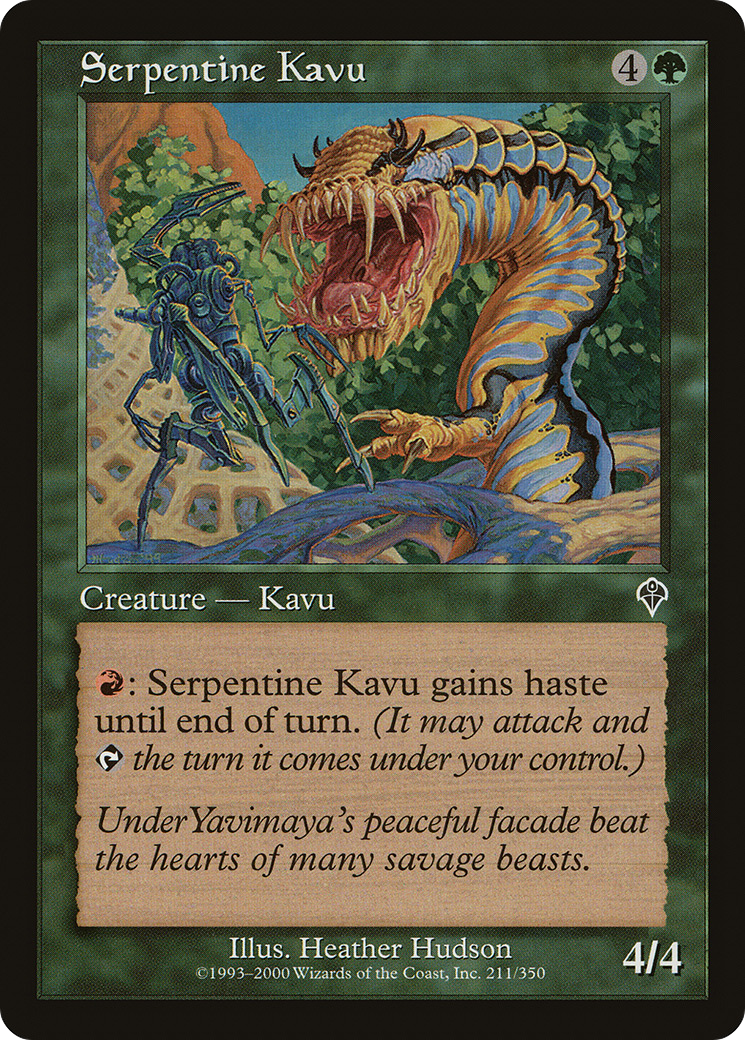 Image of Serpentine Kavu (INV-211) - Invasion Foil