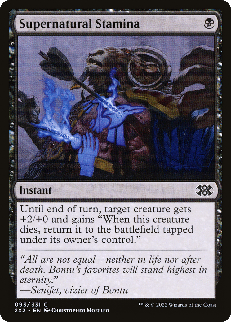 Image of Supernatural Stamina (2X2-093) - Double Masters 2022 Foil
