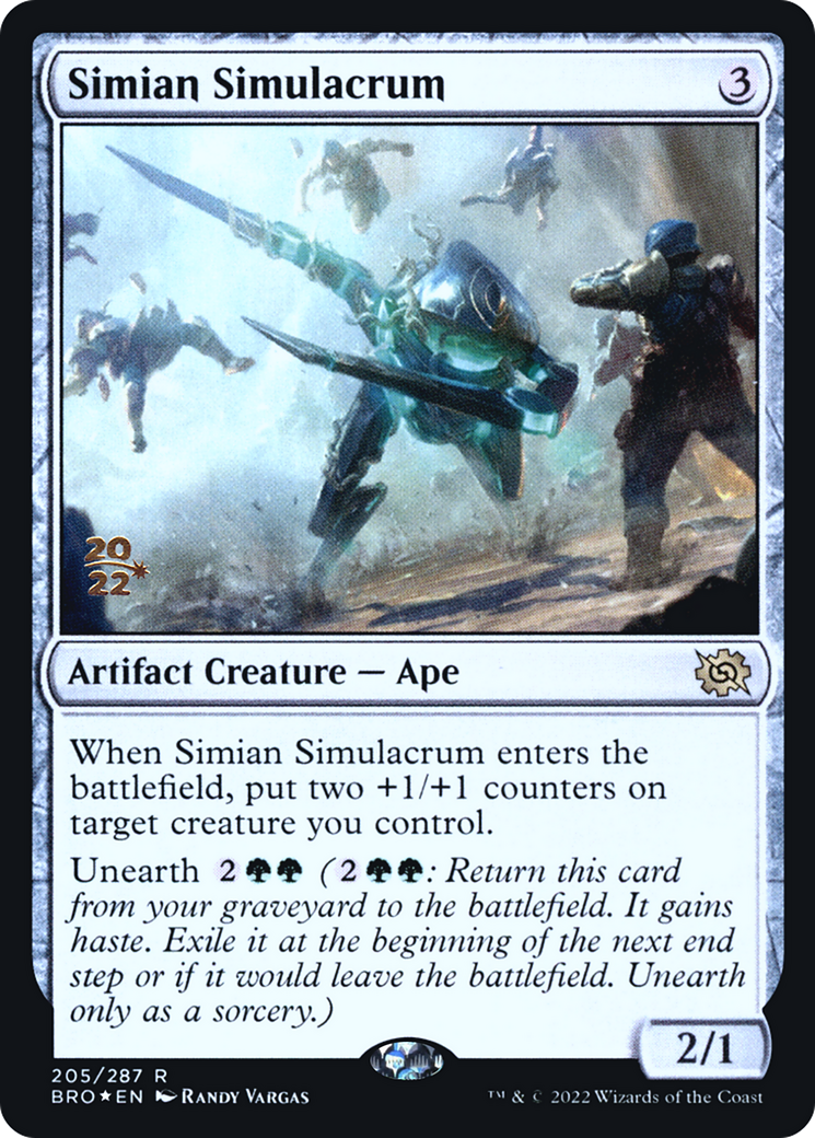 Image of Simian Simulacrum (PRE-205) - The Brothers' War Promos Foil