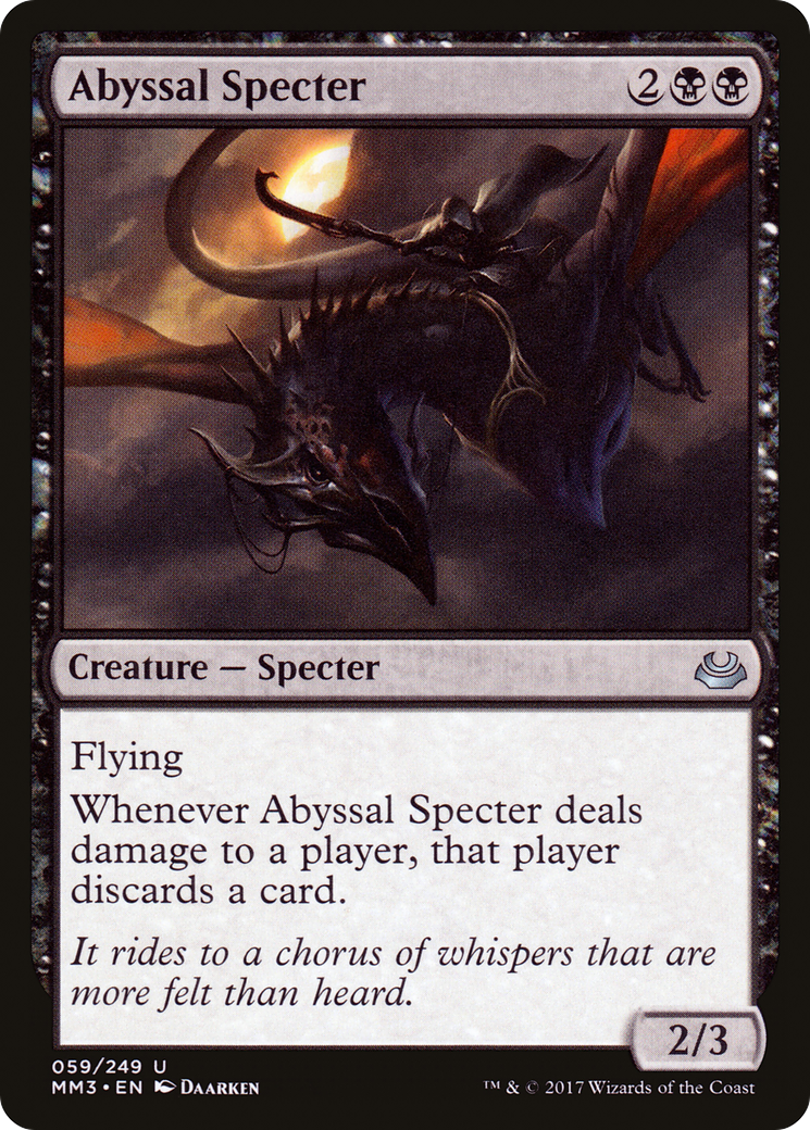 Image of Abyssal Specter (MM3-059) - Modern Masters 2017 Foil