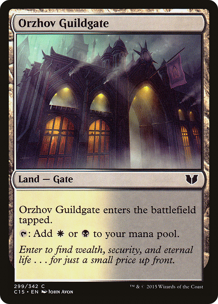 Image of Orzhov Guildgate (C15-299) - Commander 2015