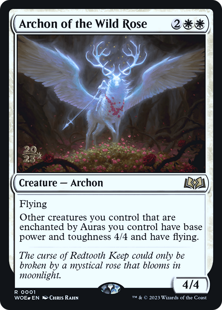 Image of Archon of the Wild Rose (PRE-001) - Wilds of Eldraine Promos Foil