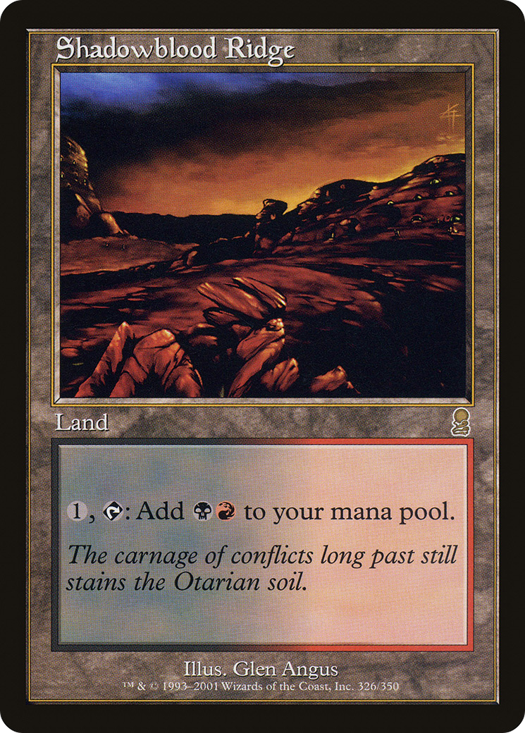 Image of Shadowblood Ridge (ODY-326) - Odyssey Foil