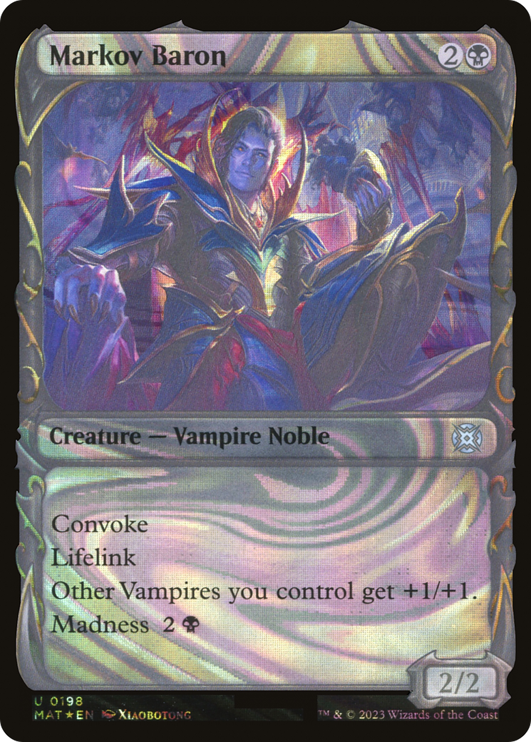 Image of Markov Baron (Halo Foil) (MAT-198) - March of the Machine: The Aftermath: (Showcase) Foil