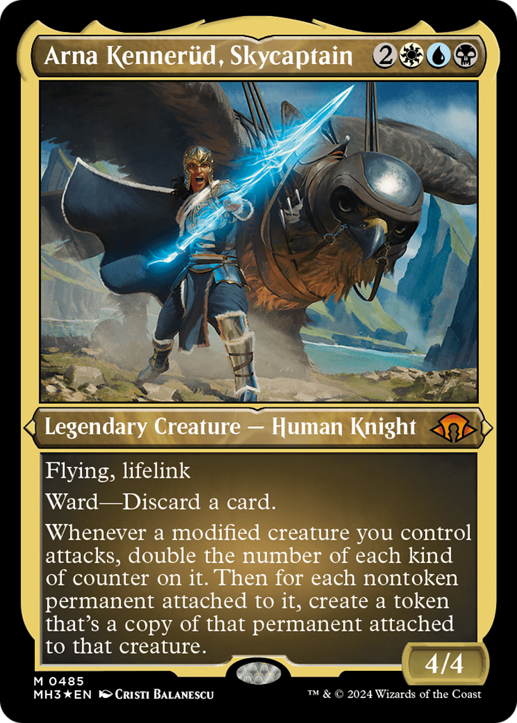 Image of Arna Kennerud, Skycaptain (Foil Etched) (MH3-485) - Modern Horizons 3 Foil