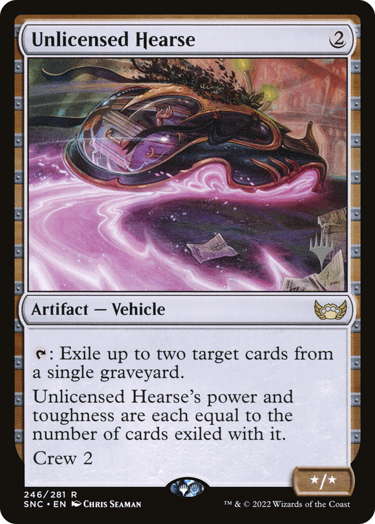 Image of Unlicensed Hearse (PPSNC-246) - Streets of New Capenna Promos Foil