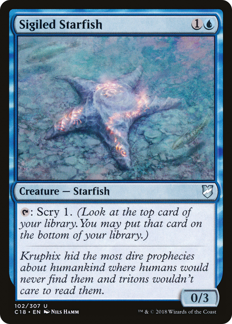 Image of Sigiled Starfish (C18-102) - Commander 2018