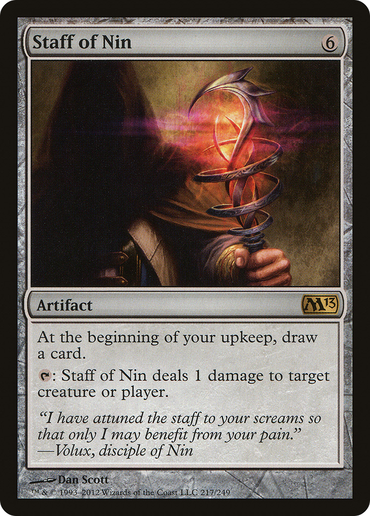 Image of Staff of Nin (M13-217) - Magic 2013 Foil