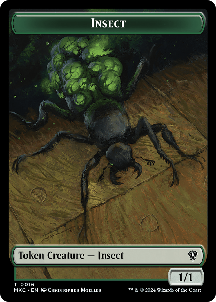 Image of Insect (TMKC-016) - Murders at Karlov Manor Commander Tokens Foil