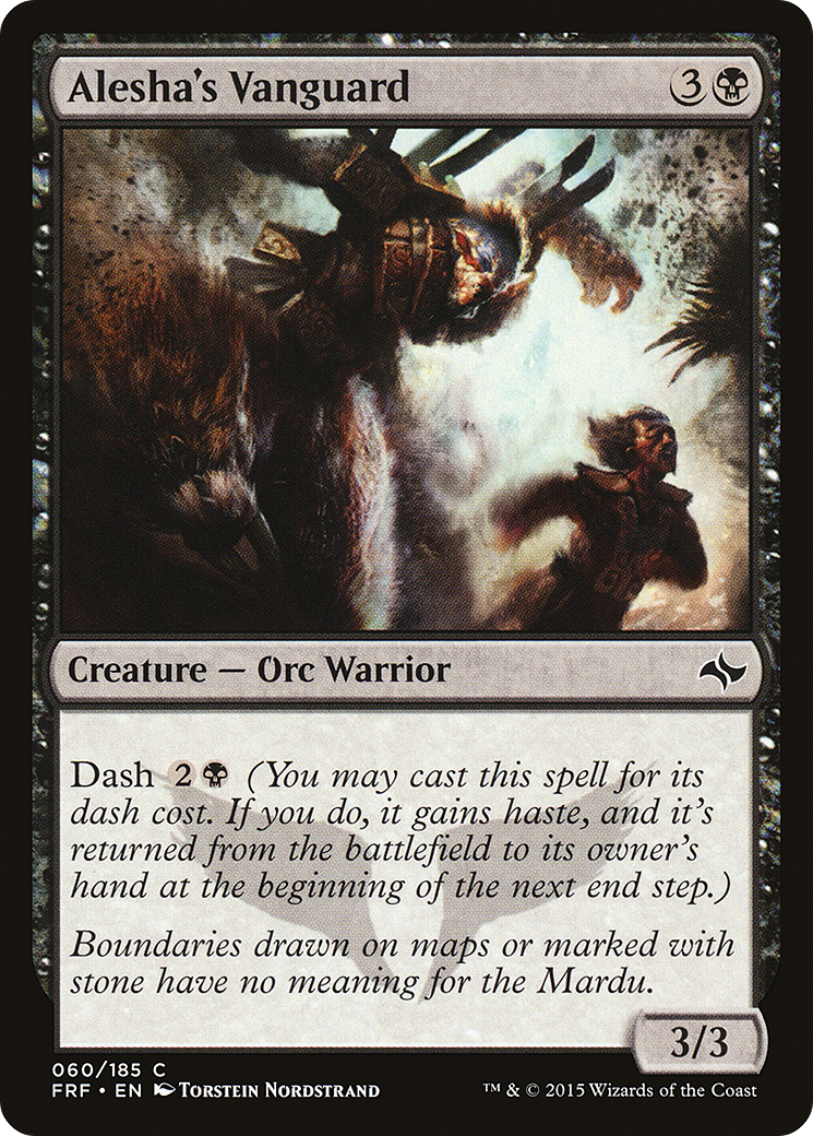 Image of Alesha's Vanguard (FRF-060) - Fate Reforged Foil