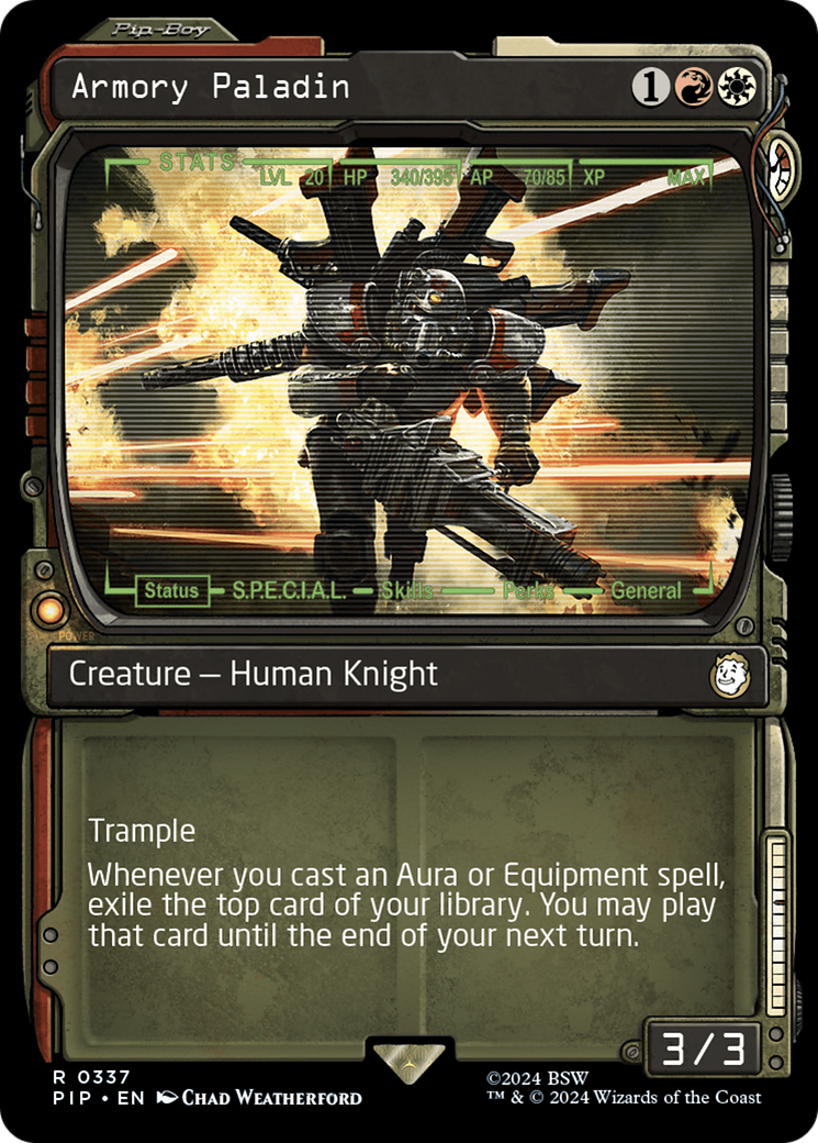 Image of Armory Paladin (Showcase) (PIP-337) - Fallout: (Showcase)