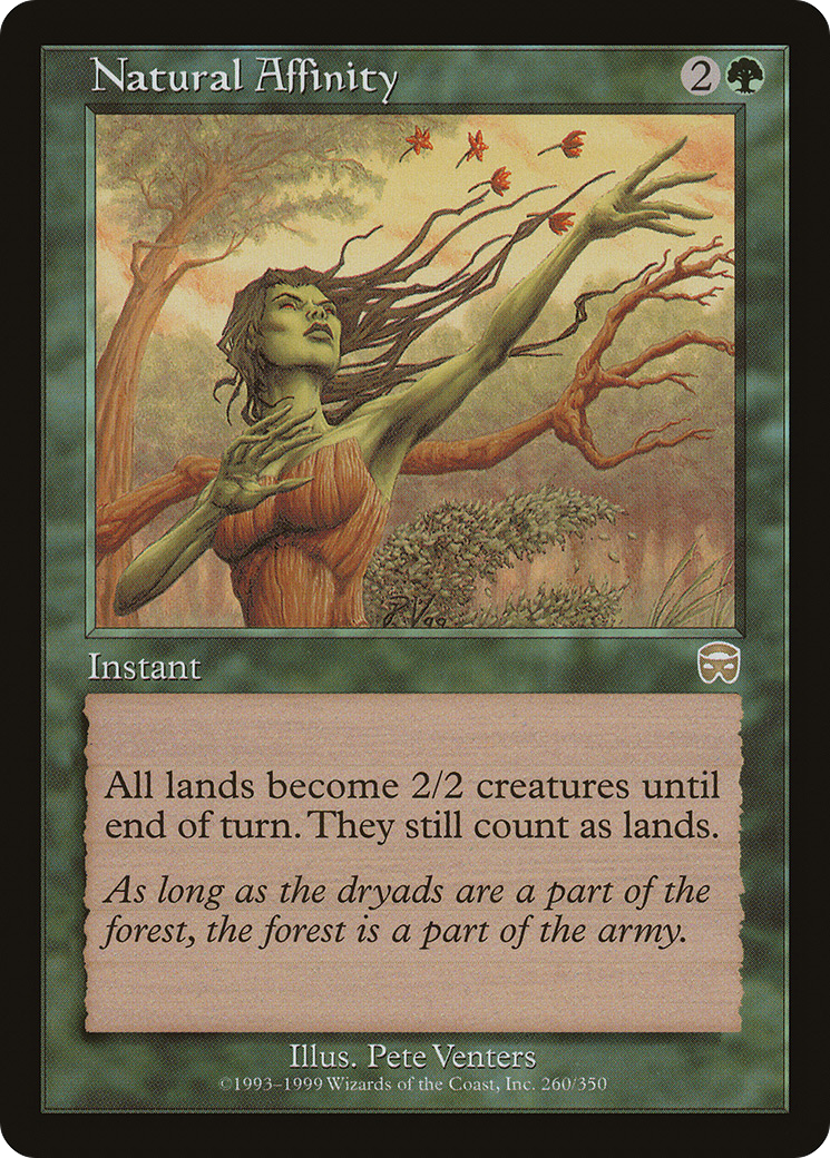 Image of Natural Affinity (MMQ-260) - Mercadian Masques Foil