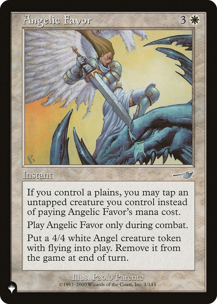 Image of Angelic Favor (LIST-NEM-1) - The List