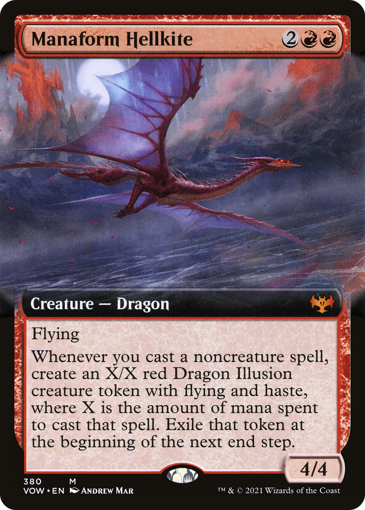 Image of Manaform Hellkite (Extended Art) (VOW-380) - Innistrad: Crimson Vow: (Extended Art)