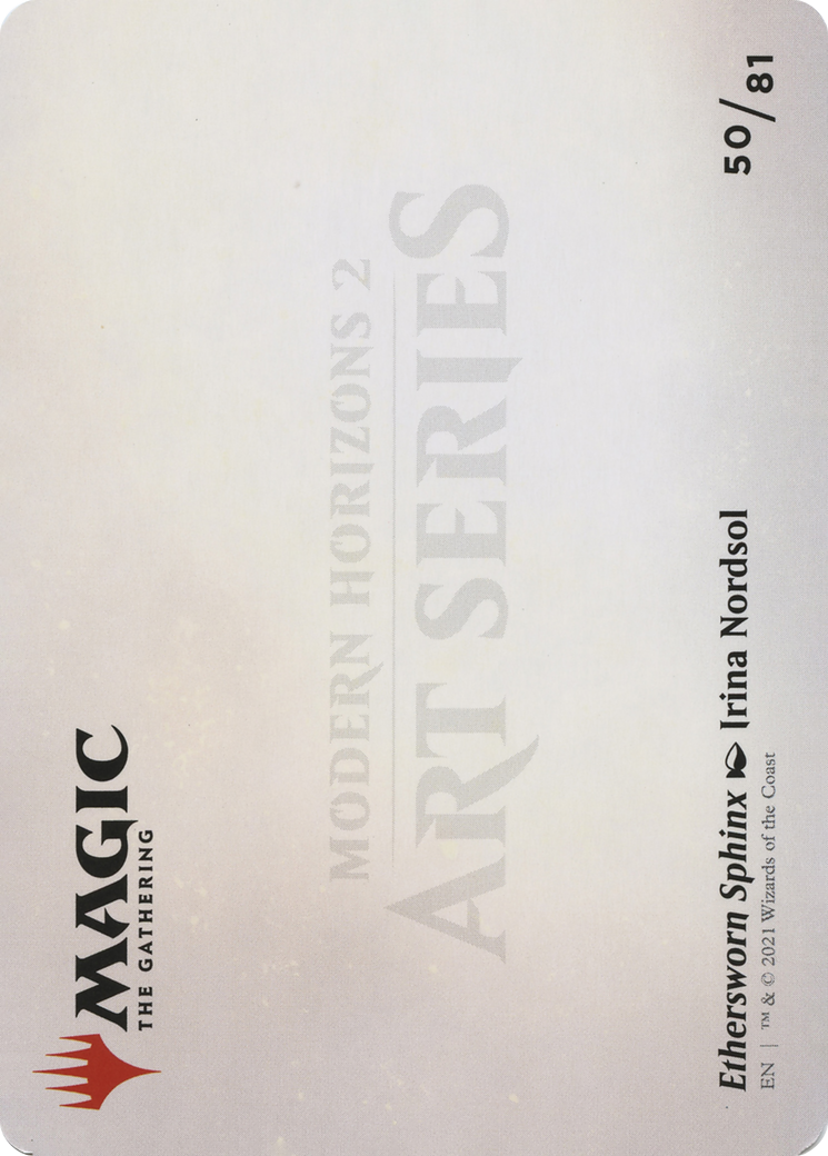 Image of Ethersworn Sphinx // Ethersworn Sphinx (AMH2-050) - Modern Horizons 2 Art Series (Borderless) Foil