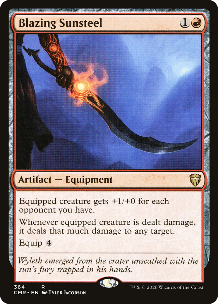 Image of Blazing Sunsteel (CMR-364) - Commander Legends