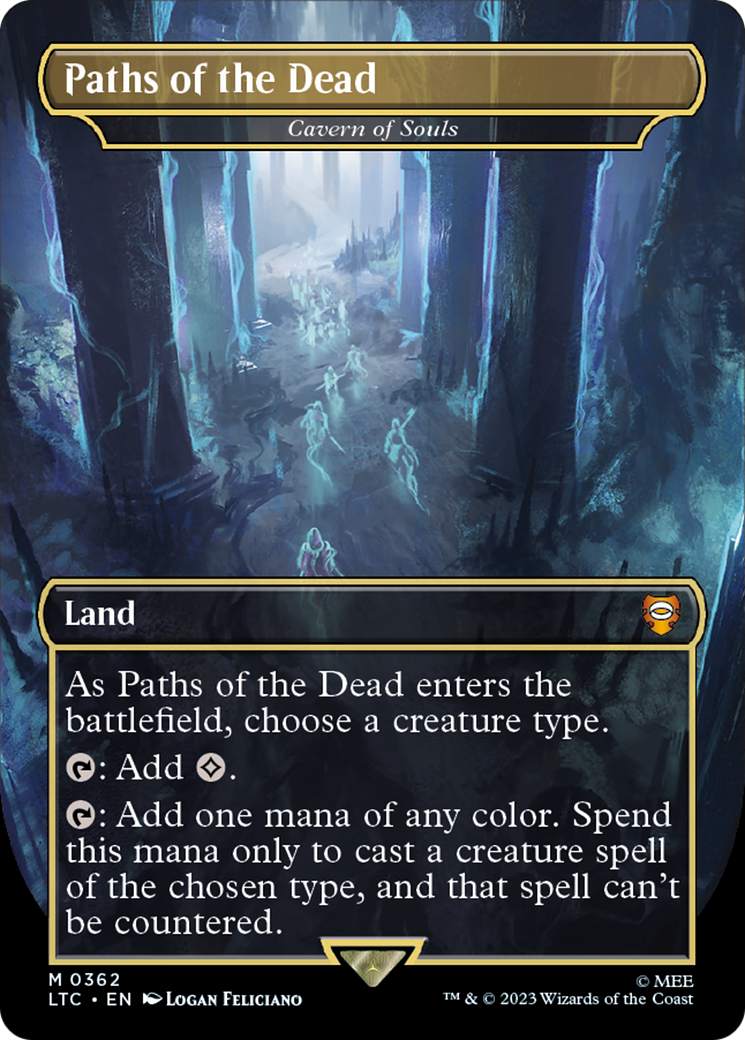 Image of Paths of the Dead - Cavern of Souls (LTC-362) - Tales of Middle-earth Commander / Paths of the Dead (Borderless) Foil