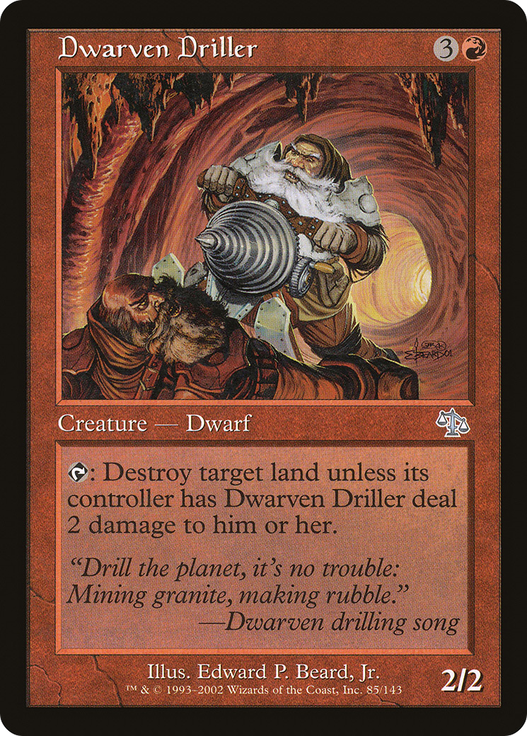 Image of Dwarven Driller (JUD-085) - Judgment