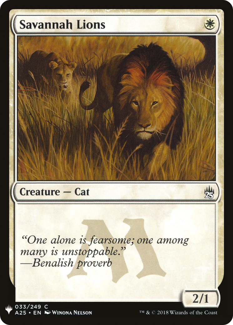 Image of Savannah Lions (LIST-033) - The List