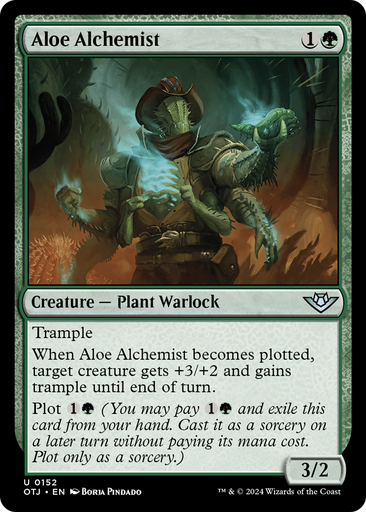Image of Aloe Alchemist (OTJ-152) - Outlaws of Thunder Junction Foil