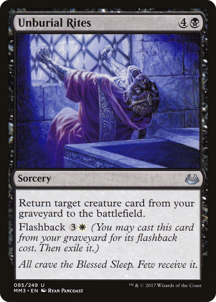 Image of Unburial Rites (MM3-085) - Modern Masters 2017