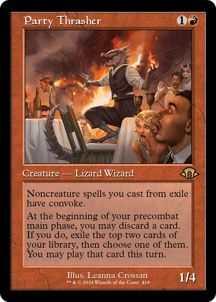 Image of Party Thrasher (Retro Frame) (MH3-419) - Modern Horizons 3 Foil