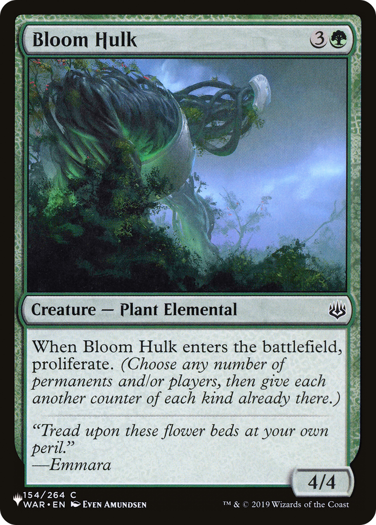 Image of Bloom Hulk (LIST-WAR-154) - The List