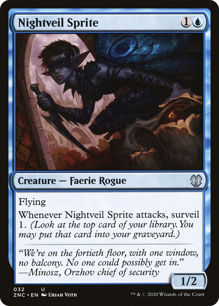 Image of Nightveil Sprite (ZNC-032) - Zendikar Rising Commander