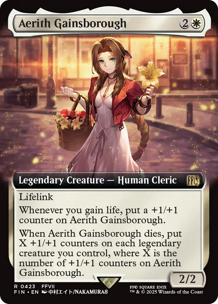 Image of Aerith Gainsborough (Extended Art) (FIN-423) - FINAL FANTASY: (Extended Art) Foil