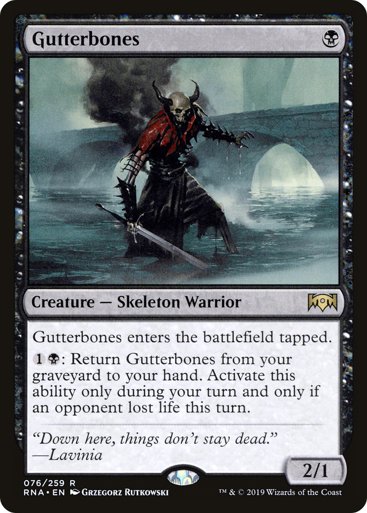 Image of Gutterbones (RNA-076) - Ravnica Allegiance Foil