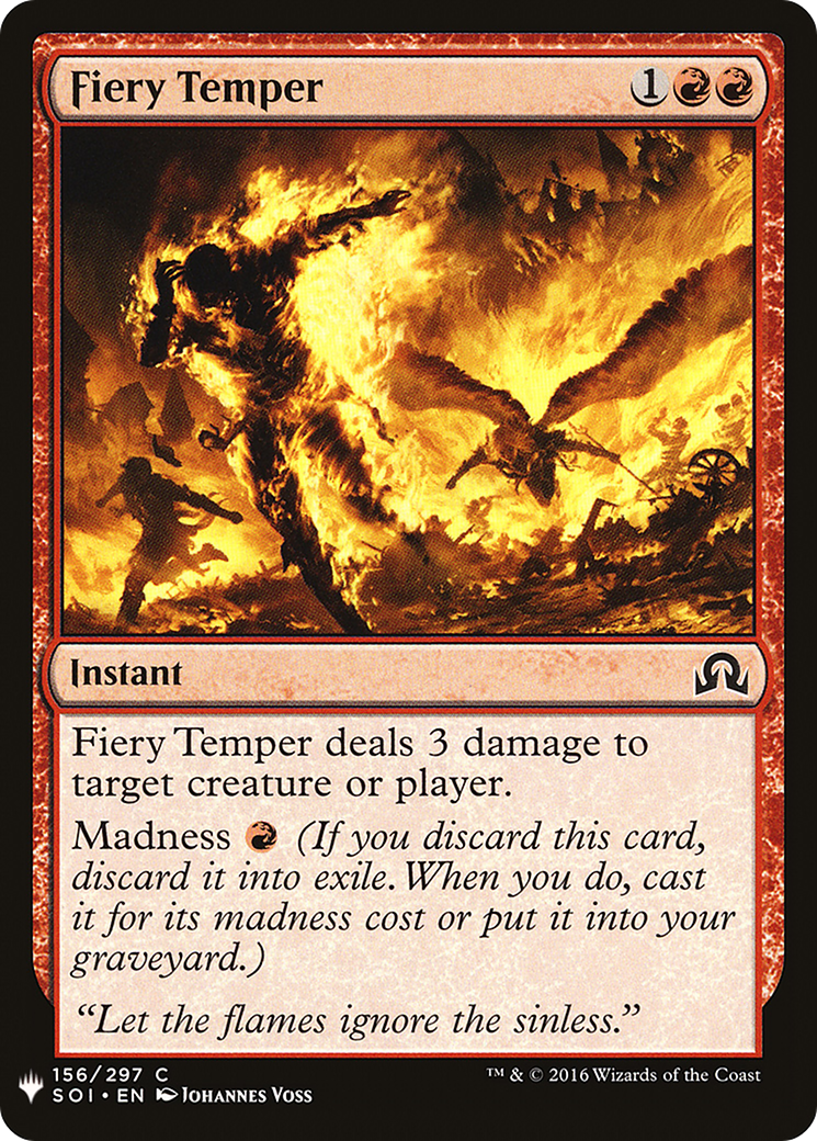 Image of Fiery Temper (LIST-156) - The List